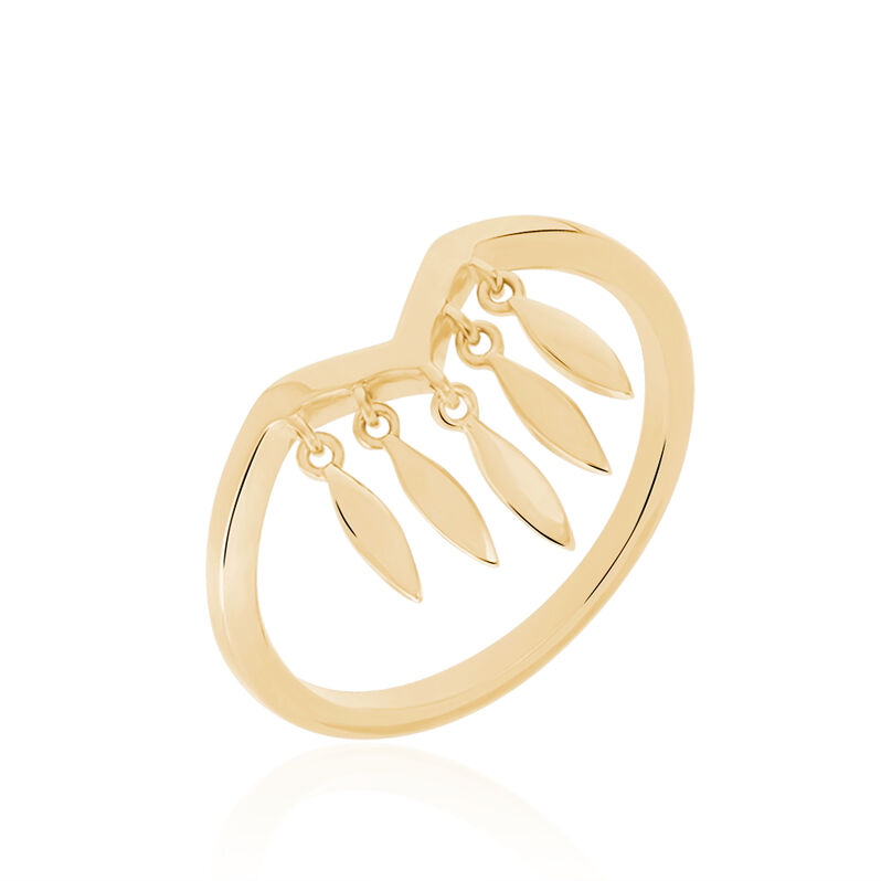 Bague Plaque Or Erini Fleche Petales - Spannringe Damen | OROVIVO