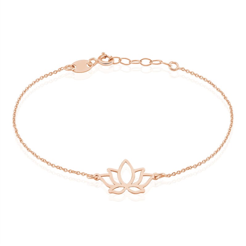 Bracelet Argent Rose Raia Fleur De Lotus - Spannringe Damen | OROVIVO