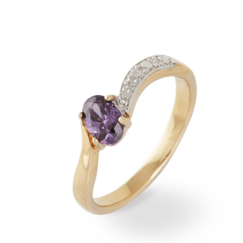 Bague Ornelia Plaque Or Jaune Oxyde De Zirconium - Spannringe Damen | OROVIVO