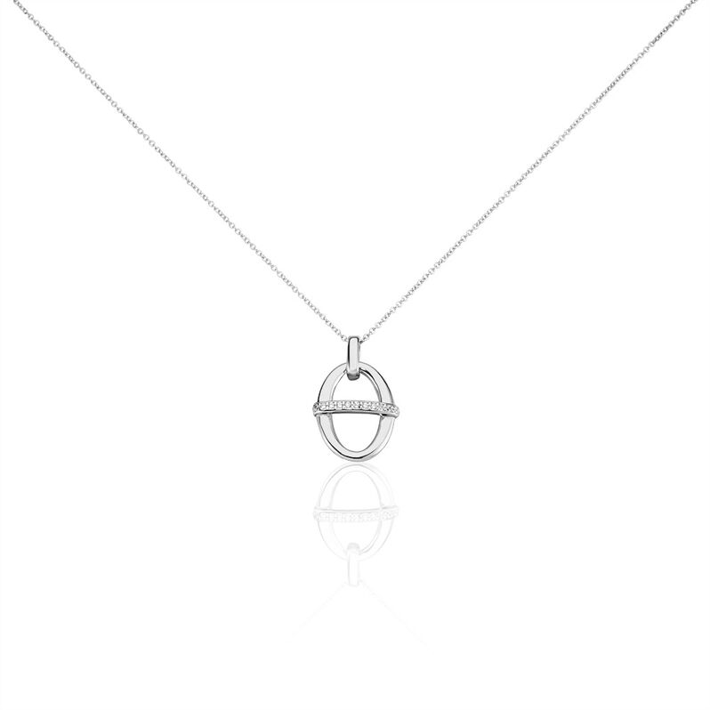 Collier Argent Rhodié Sabri Oxydes De Zirconium - Spannringe Damen | OROVIVO