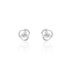 ALBANNE KNOTEN 4 Damen Ohrstecker Silber 925 Zirkonia Wei&szlig;