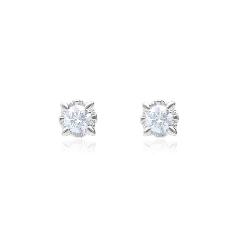 Orecchini Lobo Punto Luce Diamazing Oro Bianco Diamante - Spannringe Damen | OROVIVO