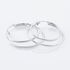DILLARA Damen Creolen Silber 925 Doppelkreis B 3 mm