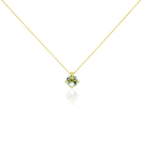 Damen Halskette Silber 925 Gold plattiert Zirkonia - Halsketten  | OROVIVO