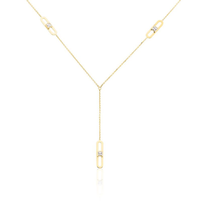 Collier Lucrecio Or Jaune Oxyde De Zirconium - Spannringe Damen | OROVIVO