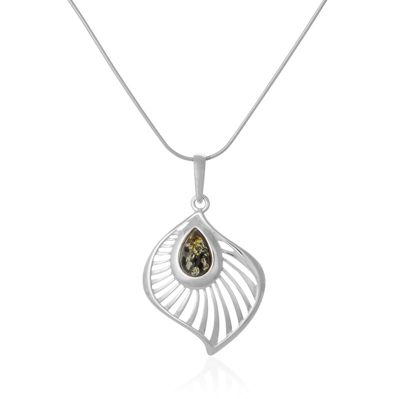 Collier Colinda Argent Blanc Ambre - Spannringe Damen | OROVIVO