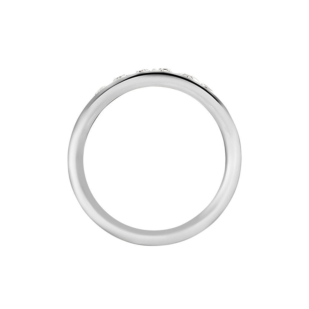 Damen Ring Edelstahl  Kristall Weiß   Minnie Heart    - Ringe mit Stein Damen | OROVIVO
