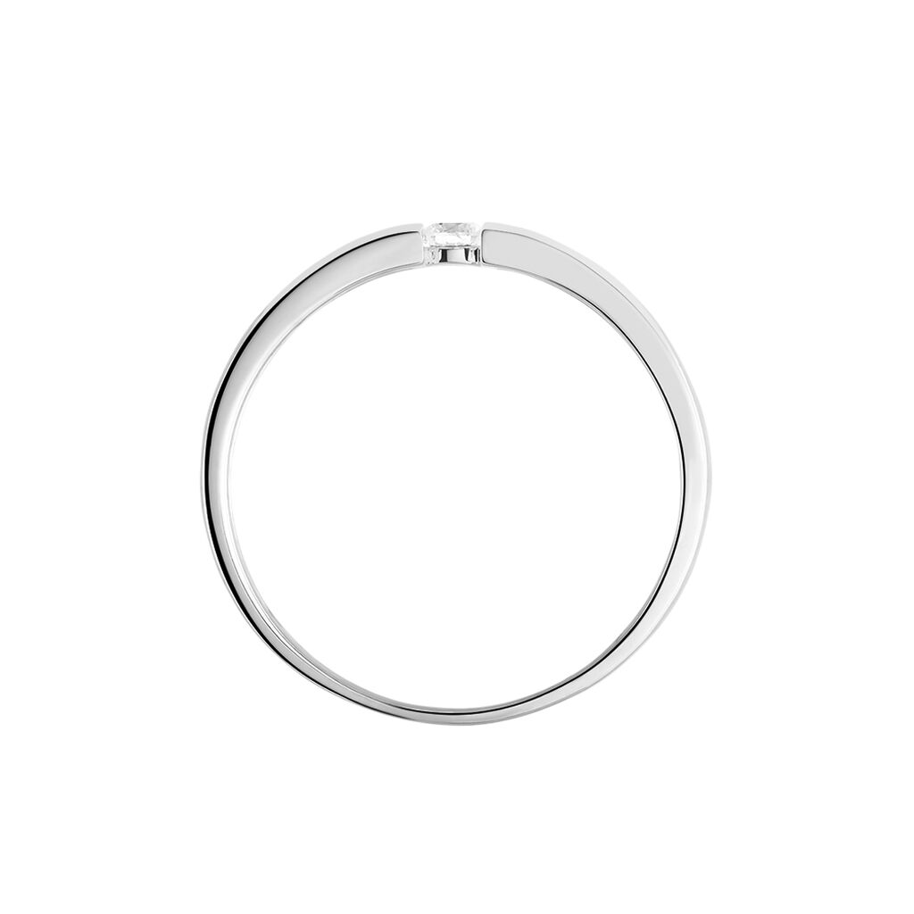 Damen Ring Weißgold 375 Diamant 0,15ct Kreis Valencia  - Hochzeitsringe Damen | OROVIVO