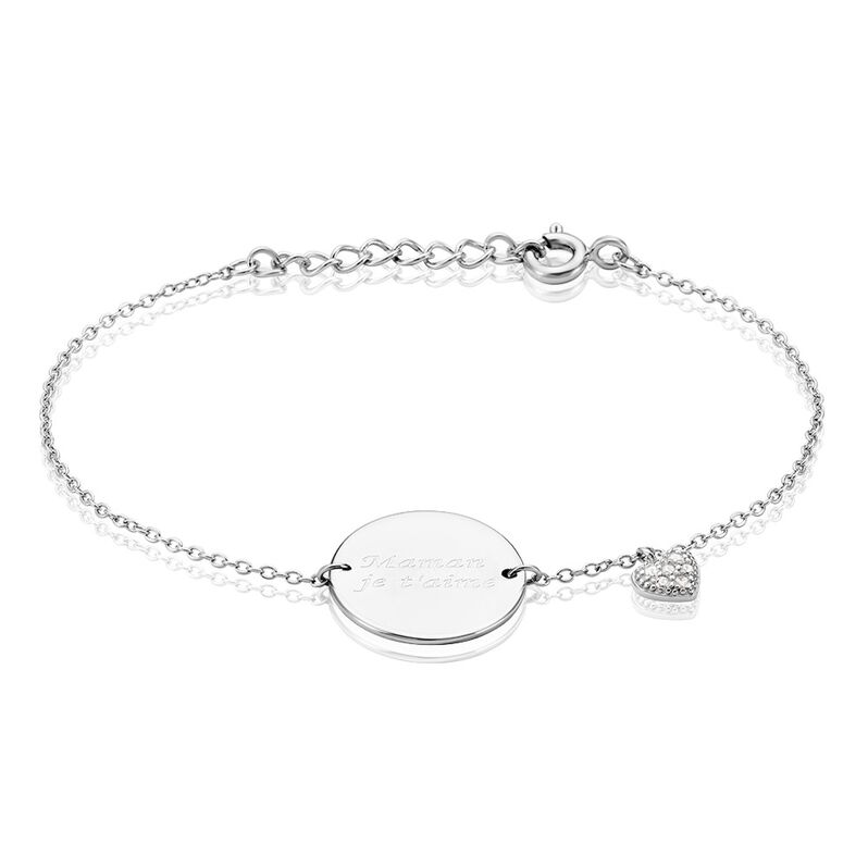 Bracelet Argent Rhodié Nellchen Oxydes De Zirconium - Spannringe Damen | OROVIVO