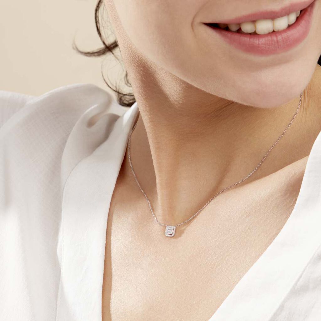 Collier Collection 1986 Or Blanc Diamant - Spannringe Damen | OROVIVO