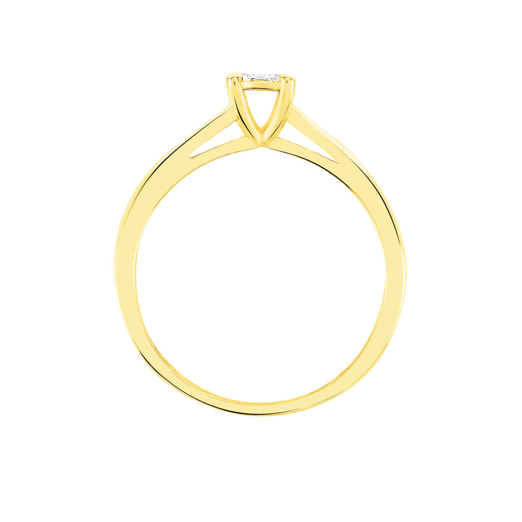 GRACE Damen Ring Gold 375 (9 Karat) Diamant Wei&szlig; 0,07 ct