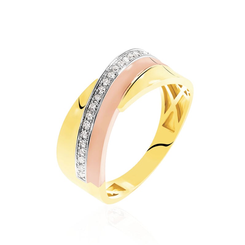 Bague Or Tricolore Rosabella Anneaux - Spannringe Damen | OROVIVO