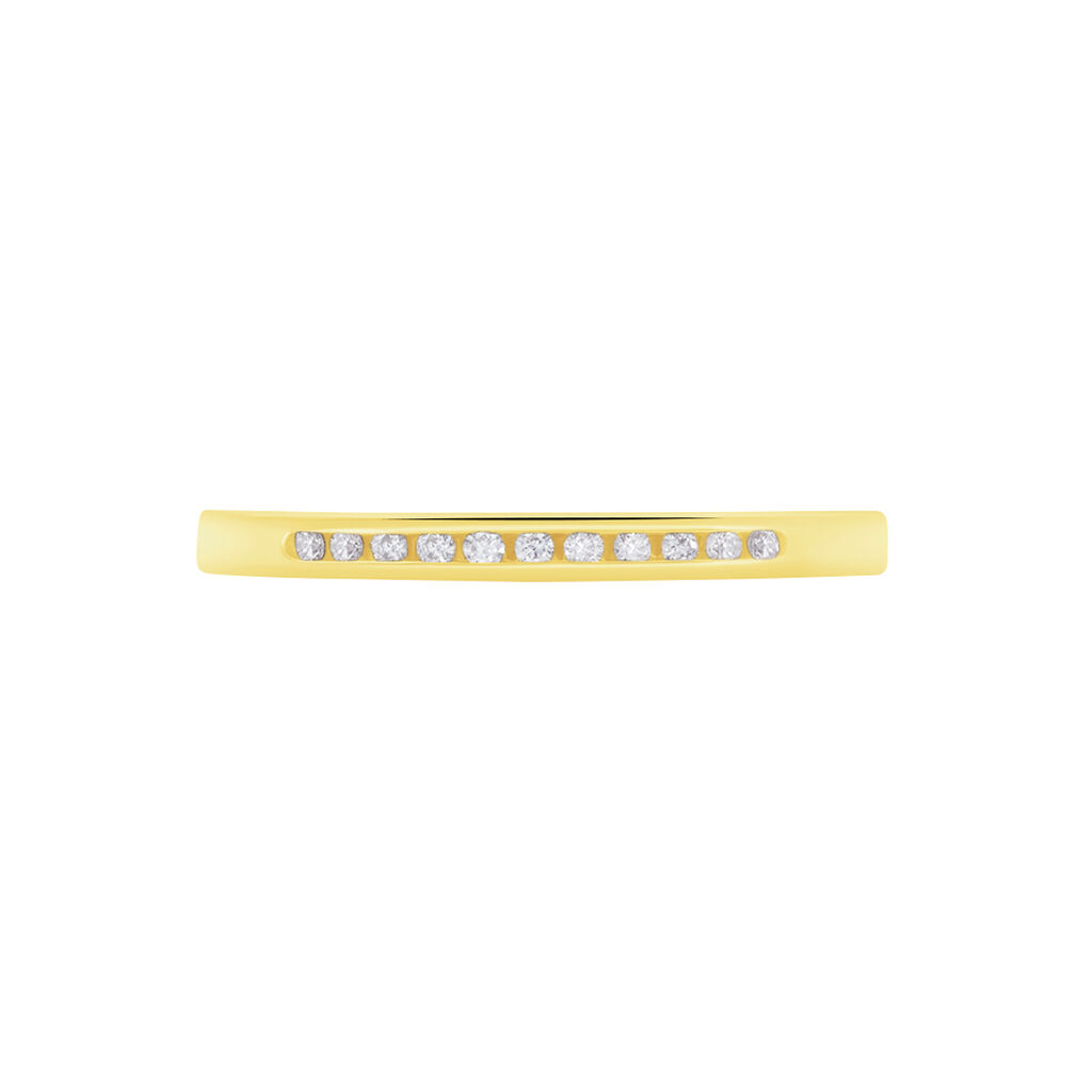 MEMO JATA Damen Ring Gold 750 (18 Karat) Diamant Weiß 0,060 ct - Ringe mit Stein Damen | OROVIVO