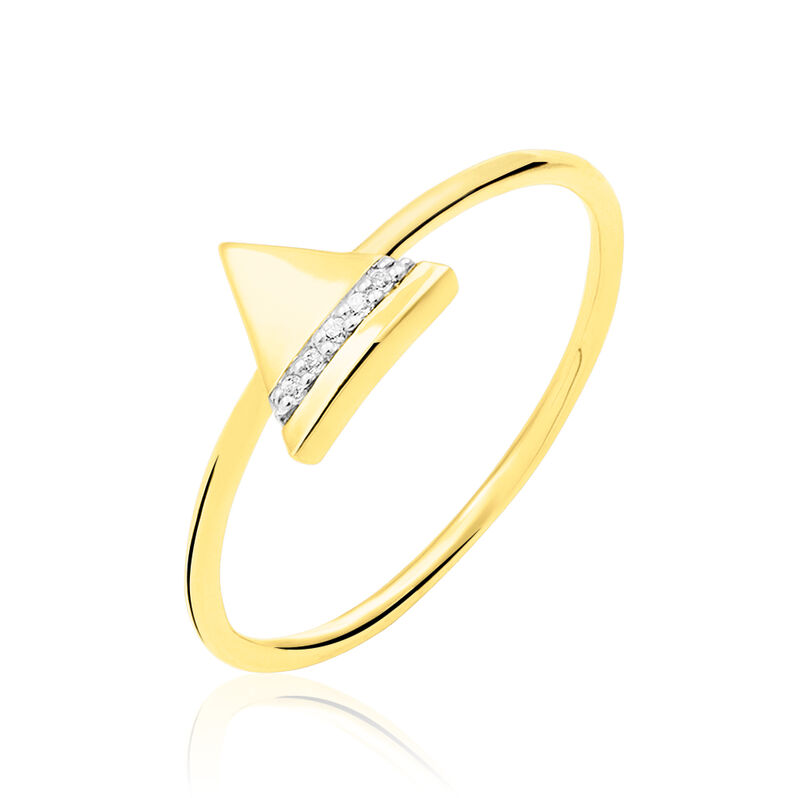 Bague Alita Or Jaune Diamant - Spannringe Damen | OROVIVO