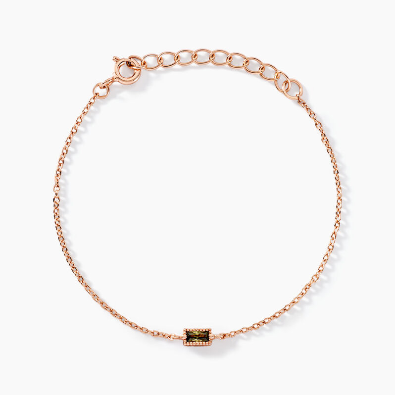 Bracelet Lipa Argent Rose Oxyde De Zirconium - Spannringe Damen | OROVIVO