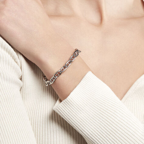 Damen Gliederarmband Stegpanzerkette Silber 925 - Armketten Damen | OROVIVO