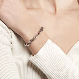 Damen Gliederarmband Stegpanzerkette Silber 925 - Armketten Damen | OROVIVO