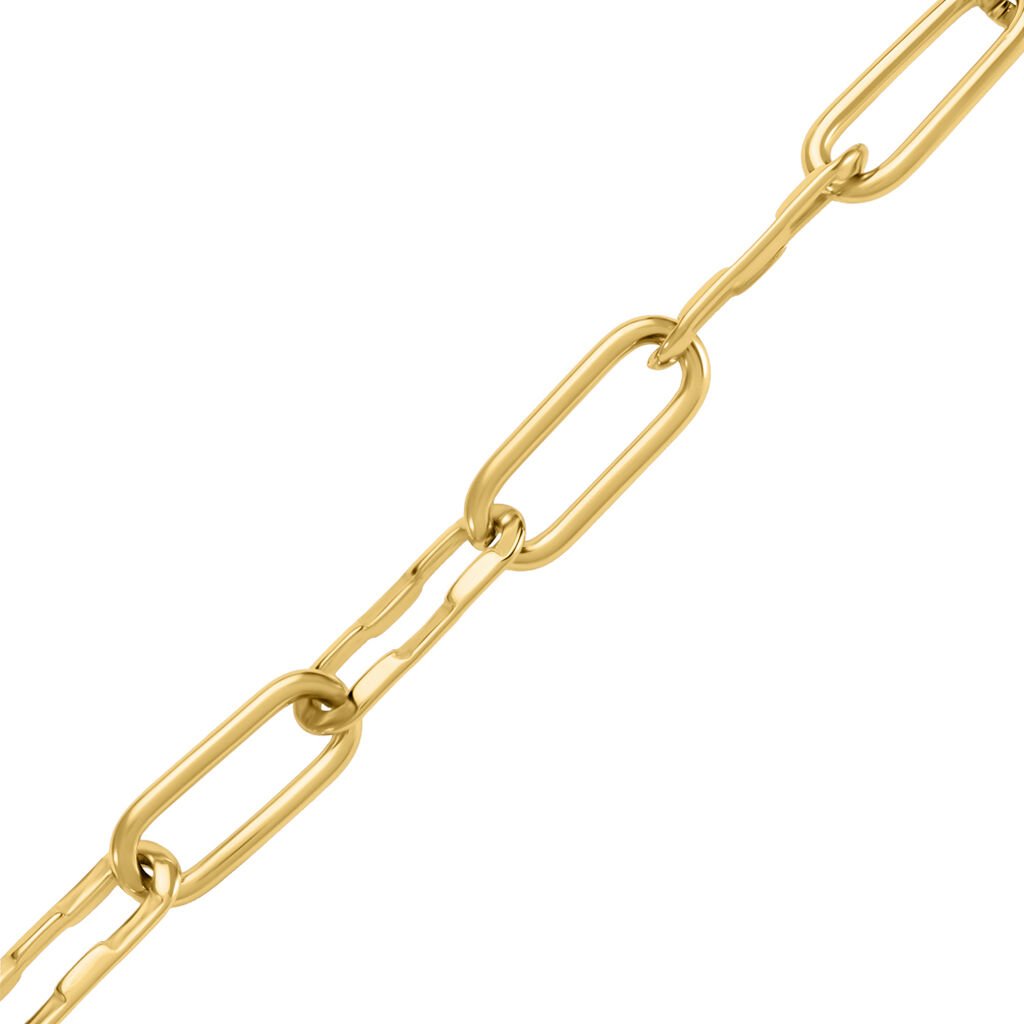 THREN Damen Armkette Edelstahl vergoldet B 8 mm