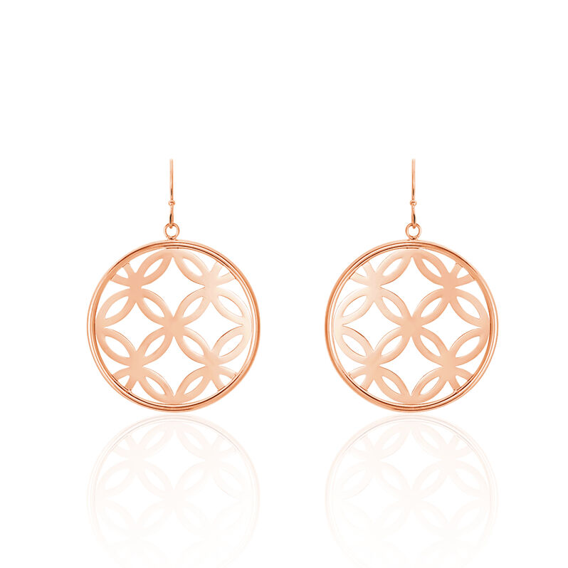Boucles D'oreilles Acier Rose Lise - Spannringe Damen | OROVIVO