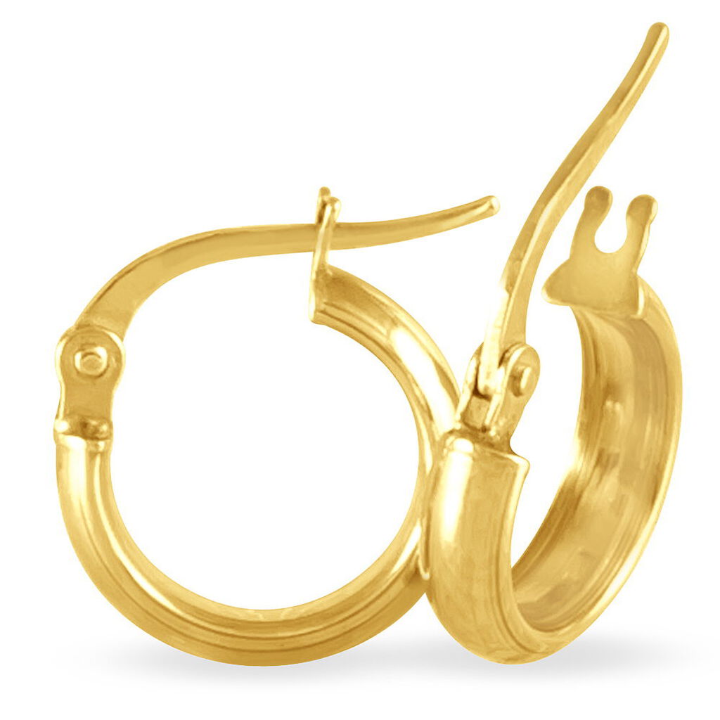 SHALANA Damen Creolen Gold 375 (9 Karat) B 3 mm