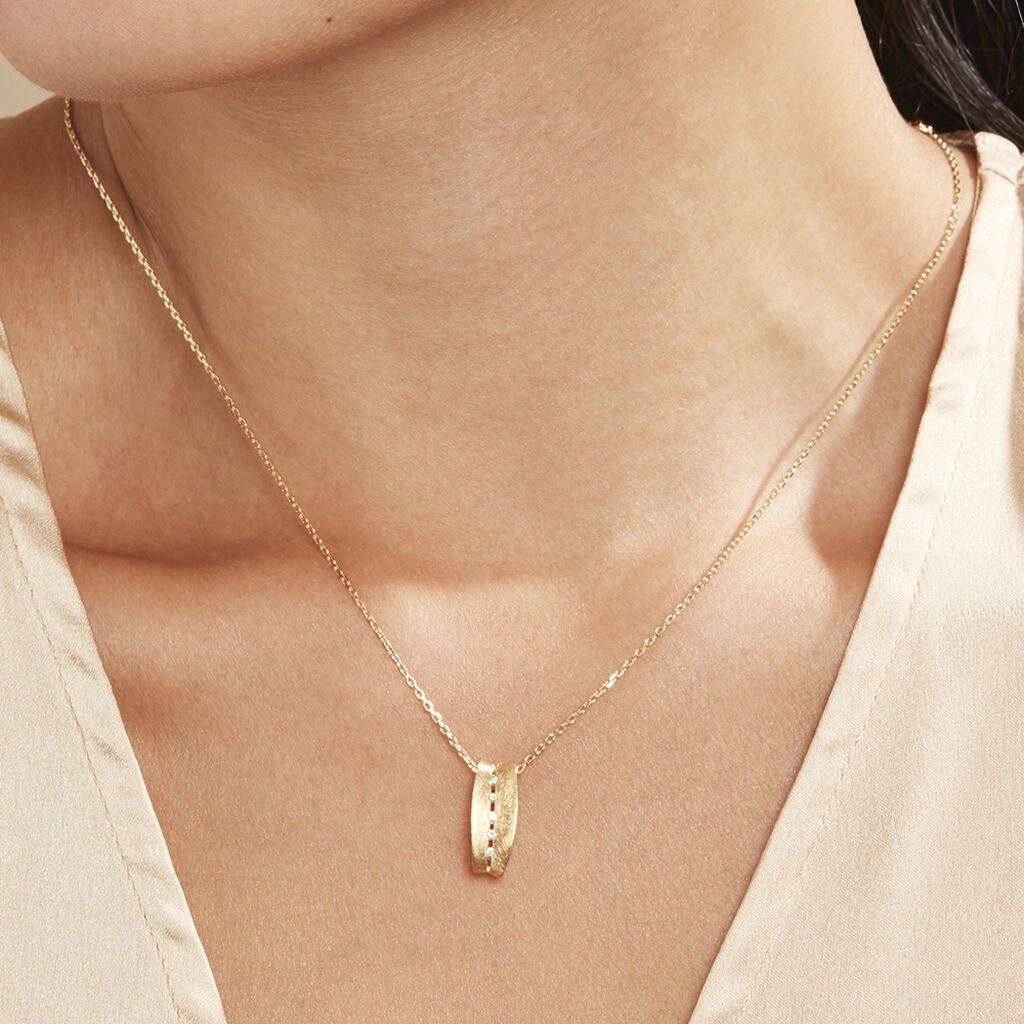 Damen Anhänger Gold 375 Diamant 0,05ct Clea 1  - Schmuckanhänger Damen | OROVIVO