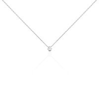 Damen Collier Weißgold 375 Diamant 0,1ct Rome