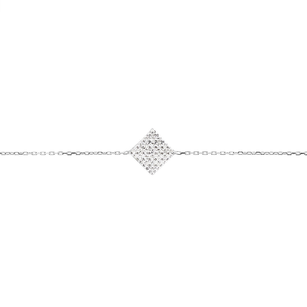 Bracelet Sidonie Or Blanc Diamant - Spannringe Damen | OROVIVO