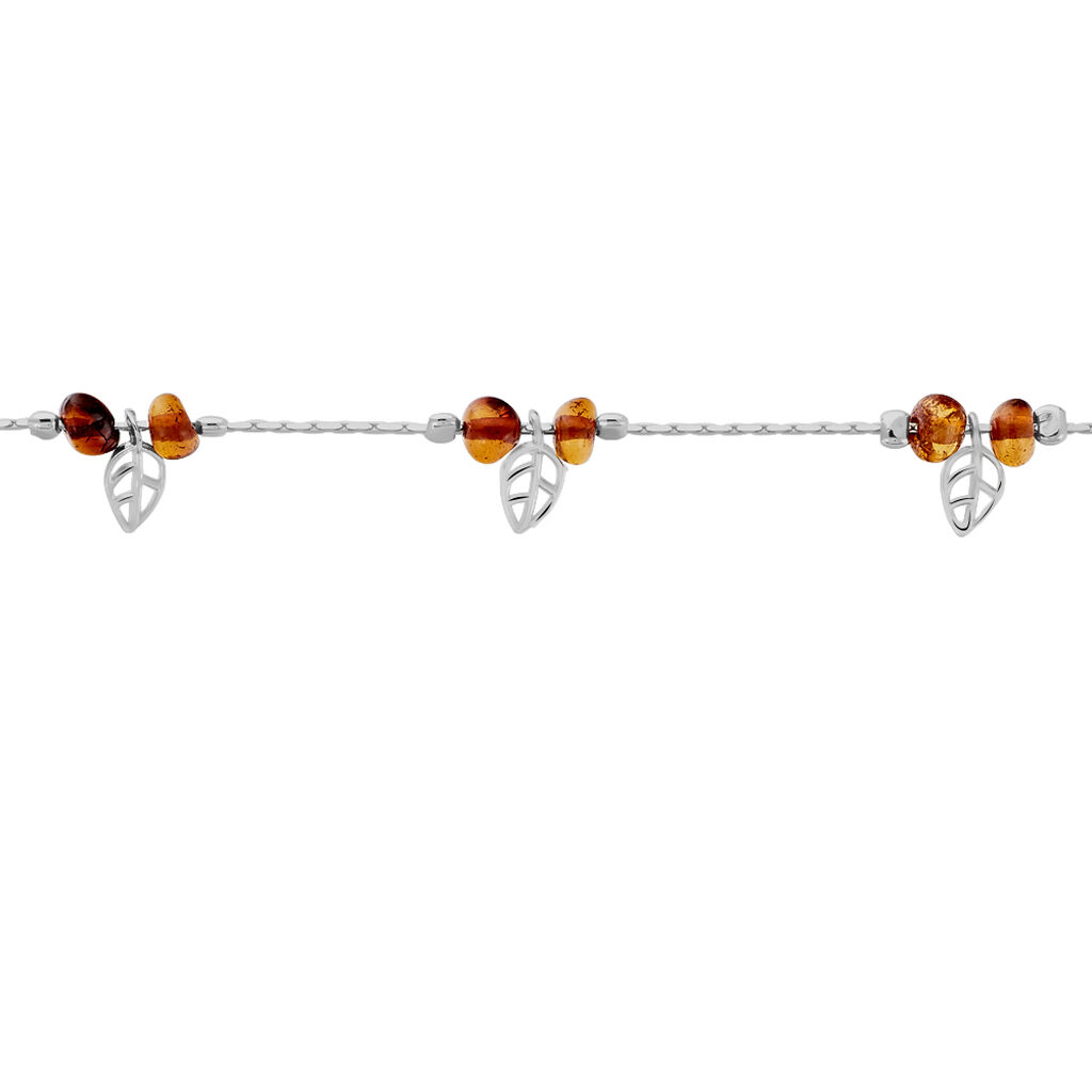 Bracelet Solene Argent Rhodie Ambre - Spannringe Damen | OROVIVO