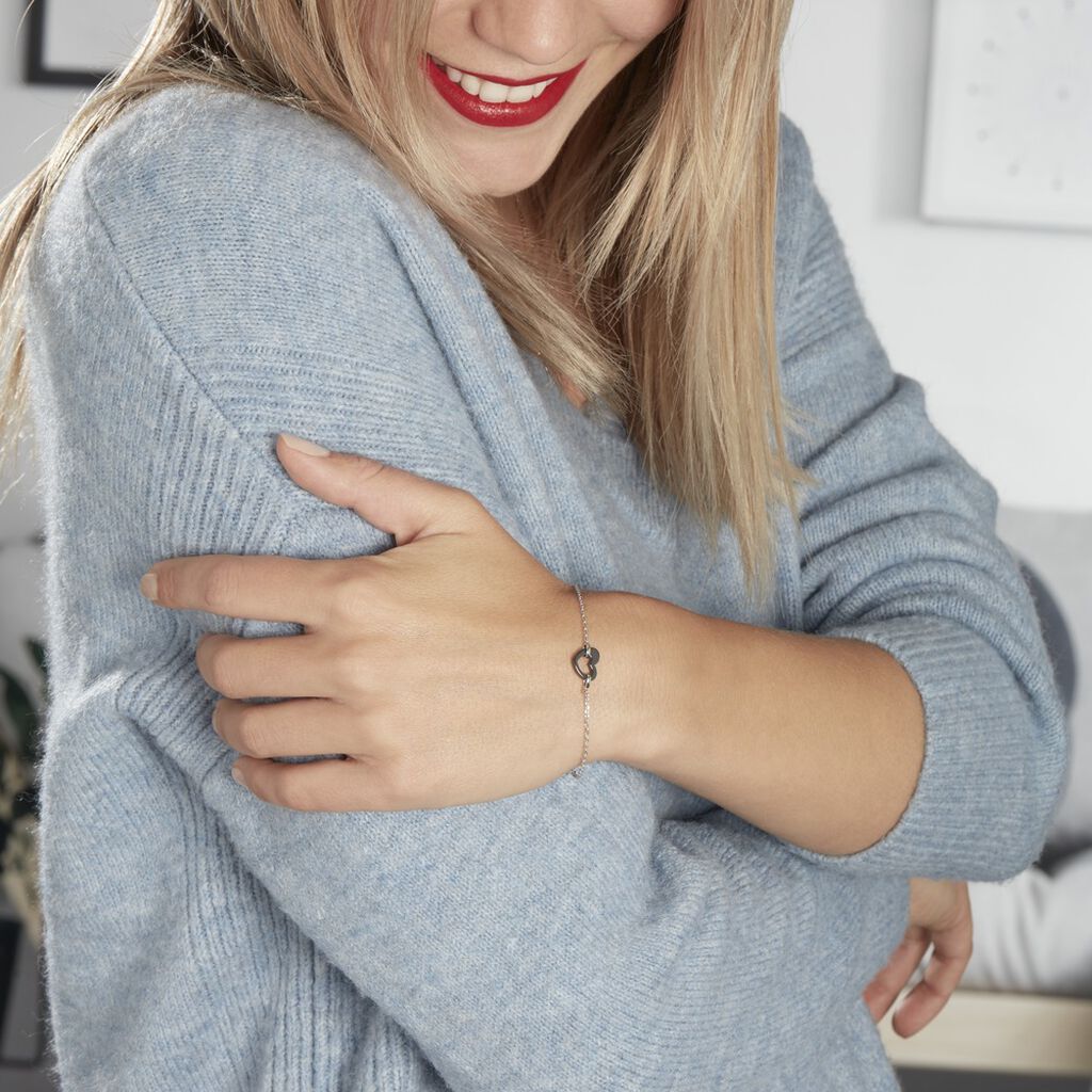 Bracelet Argent Et Céramique - Spannringe Damen | OROVIVO
