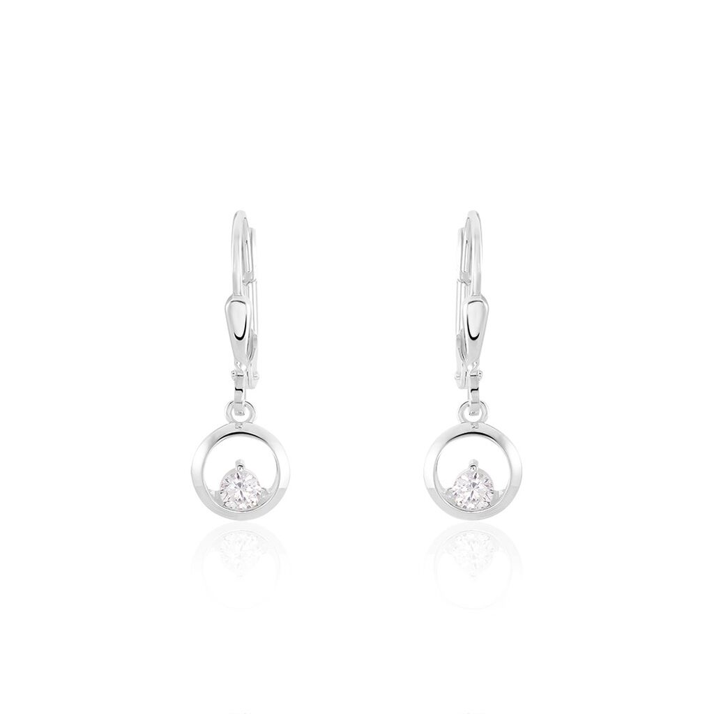 Damen Ohrringe Lang Silber 925 Zirkonia India , Ohrringe Lang mit Stein