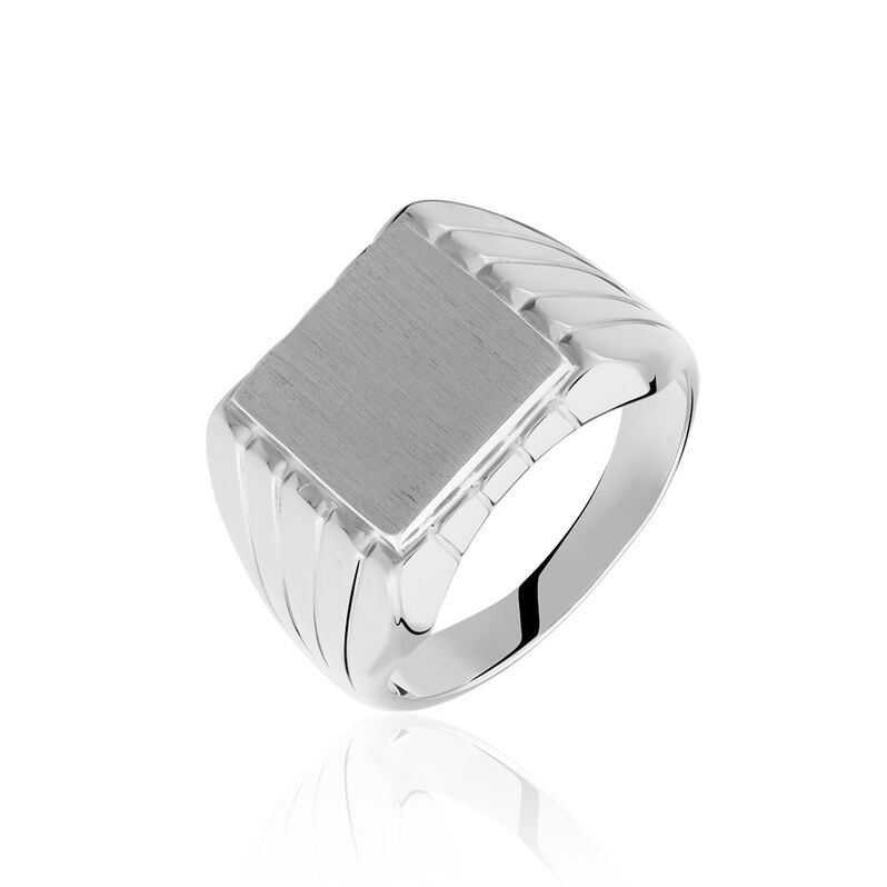 Chevaliere Argent Rhodie Fulbert Carree - Spannringe Herren | OROVIVO