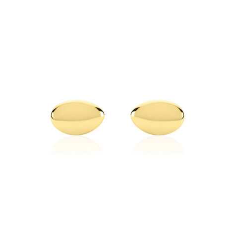 ELANI Damen Ohrstecker Silber vergoldet 925 Oval - Ohrstecker Damen | OROVIVO
