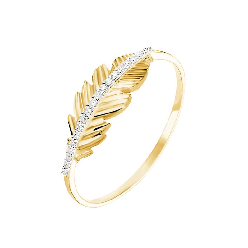 Bague Paola Or Jaune Diamant - Spannringe Damen | OROVIVO
