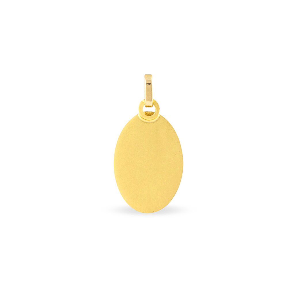 Pendentif Vierge A L'enfant Ovale Or Jaune - Spannringe Familie | OROVIVO