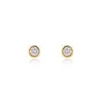Damen Ohrstecker Gold 375 Diamant 0,1ct Ofelia 