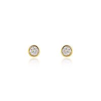 Damen Ohrstecker Gold 375 Diamant 0,1ct Ofelia 