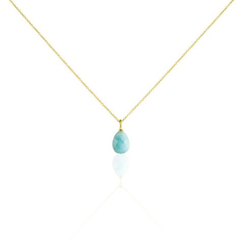 Damen Collier Silber 925 vergoldet Amazonit - Halsketten Damen | OROVIVO