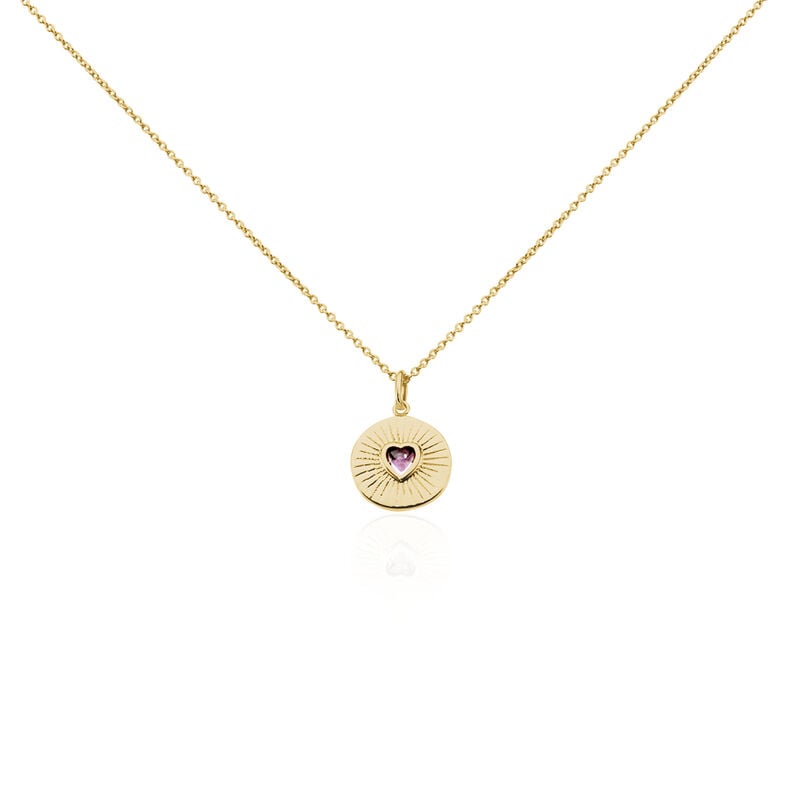 Collier Plaqué Or Jaune Fien Oxyde De Zirconium - Spannringe Damen | OROVIVO