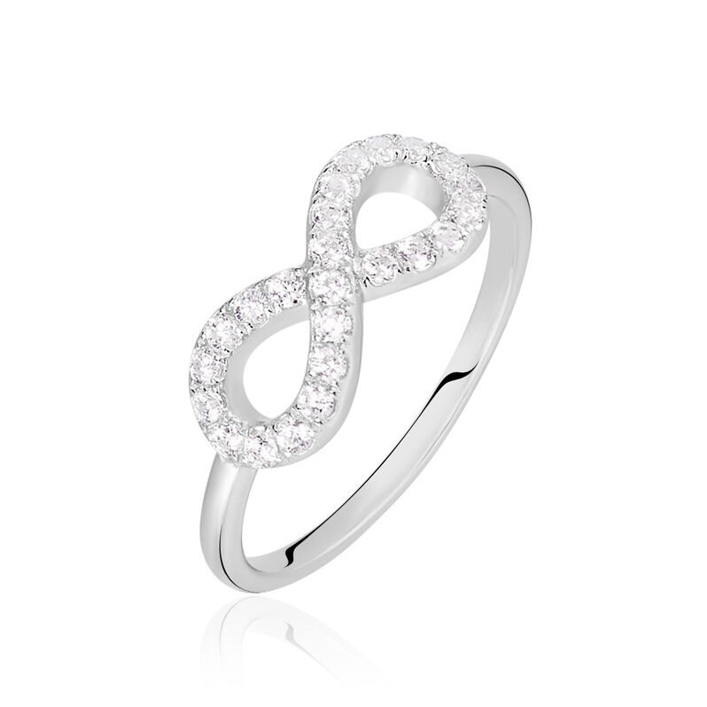 Damen Ring Silber 925 Zirkonia Unendlichkeit Davila 50  - Ringe mit Stein Damen | OROVIVO