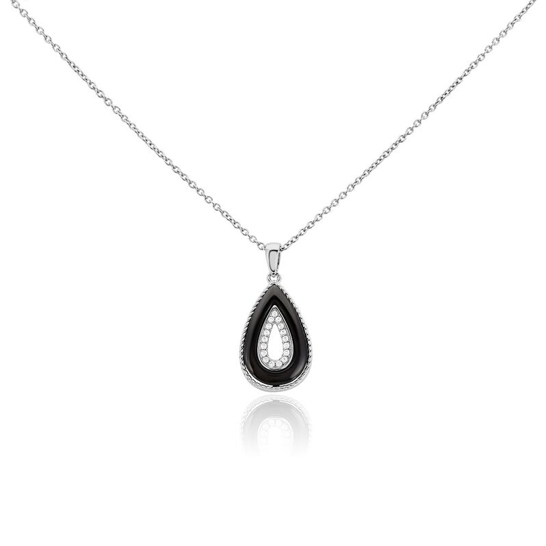 Collier Boyce Argent Weiss Céramique Oxyde De Zirconium - Spannringe Damen | OROVIVO