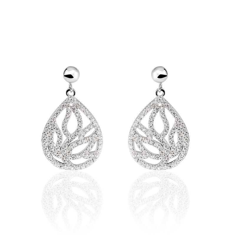 Boucles D'oreilles Flora Argent - Spannringe Damen | OROVIVO