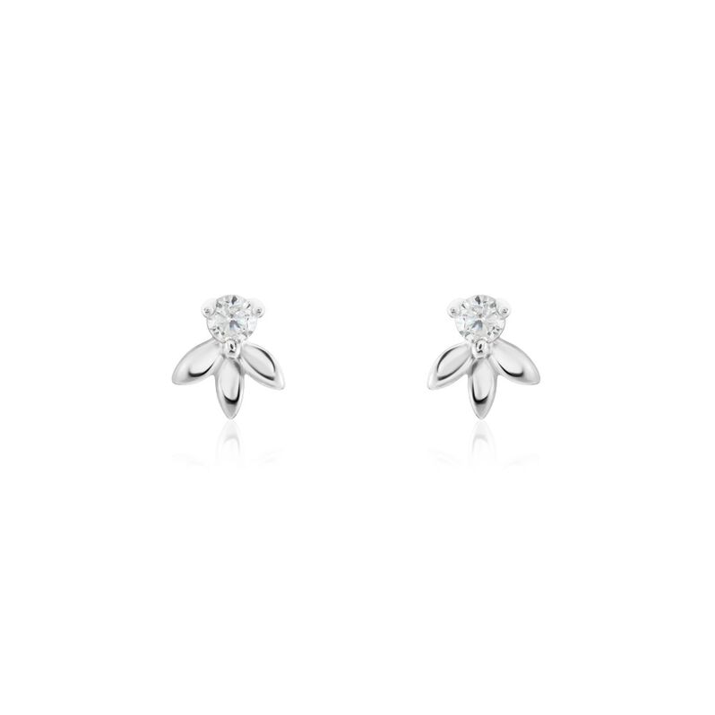Boucles D'oreilles Puces Argent Weiss Braxton Oxydes De Zirconium - Spannringe Damen | OROVIVO