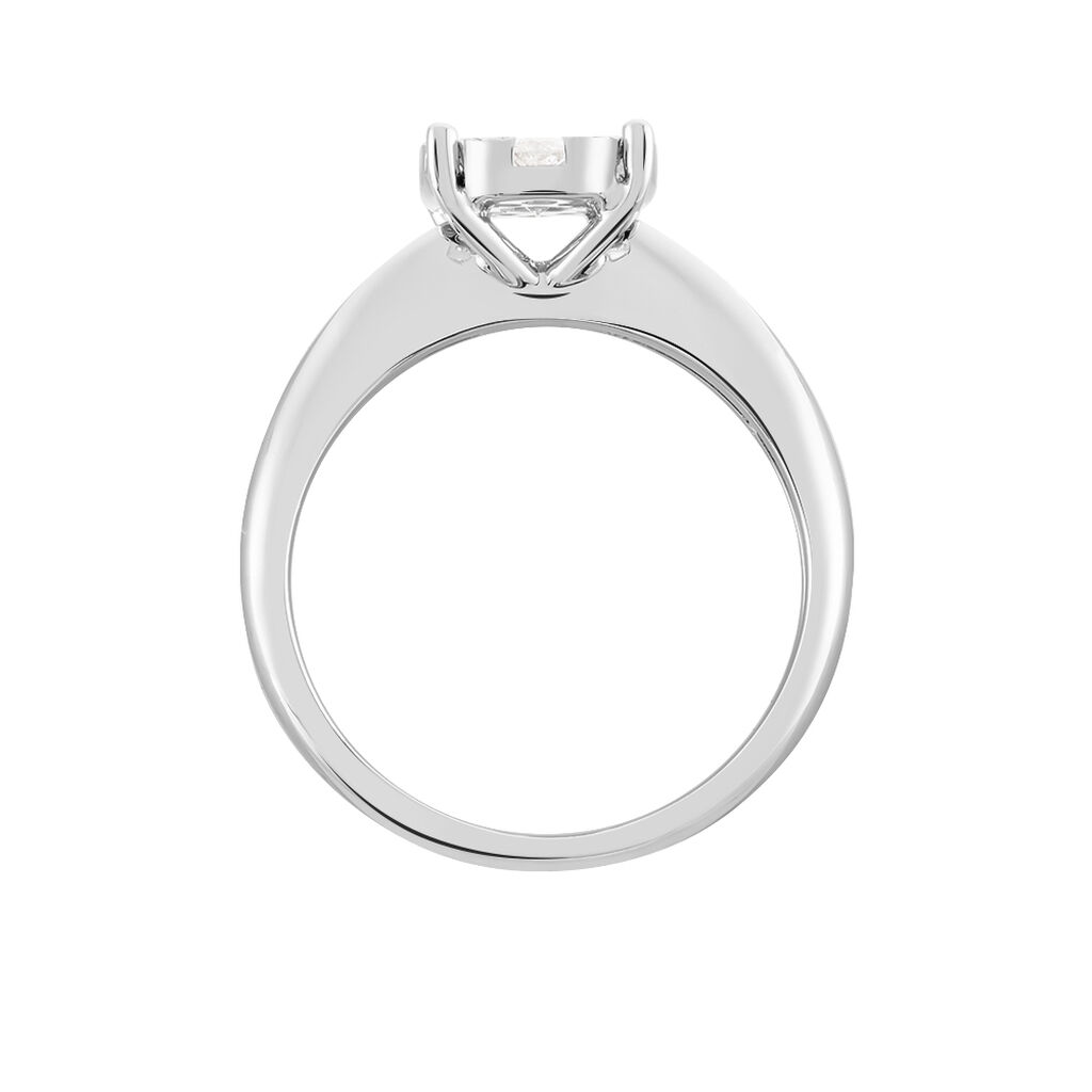 Bague Solitaire Dream Or Blanc Diamant - Spannringe Damen | OROVIVO