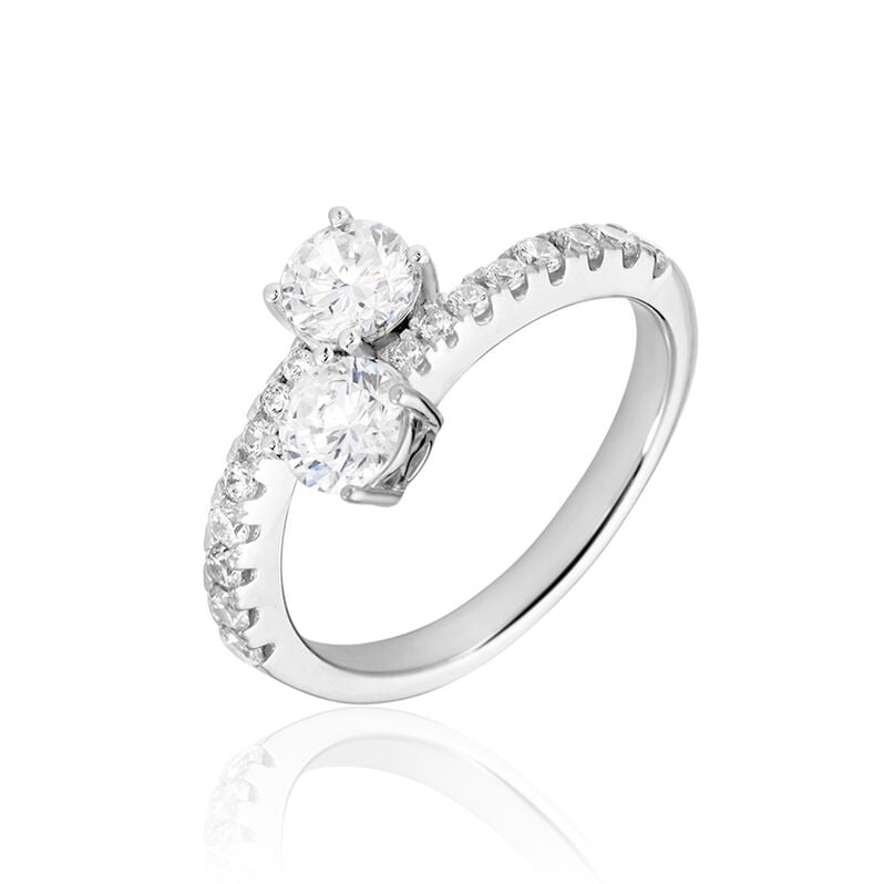 KALANI Damen Ring Silber 925 Zirkonia Weiß 1,74 ct - Ringe mit Stein Damen | OROVIVO