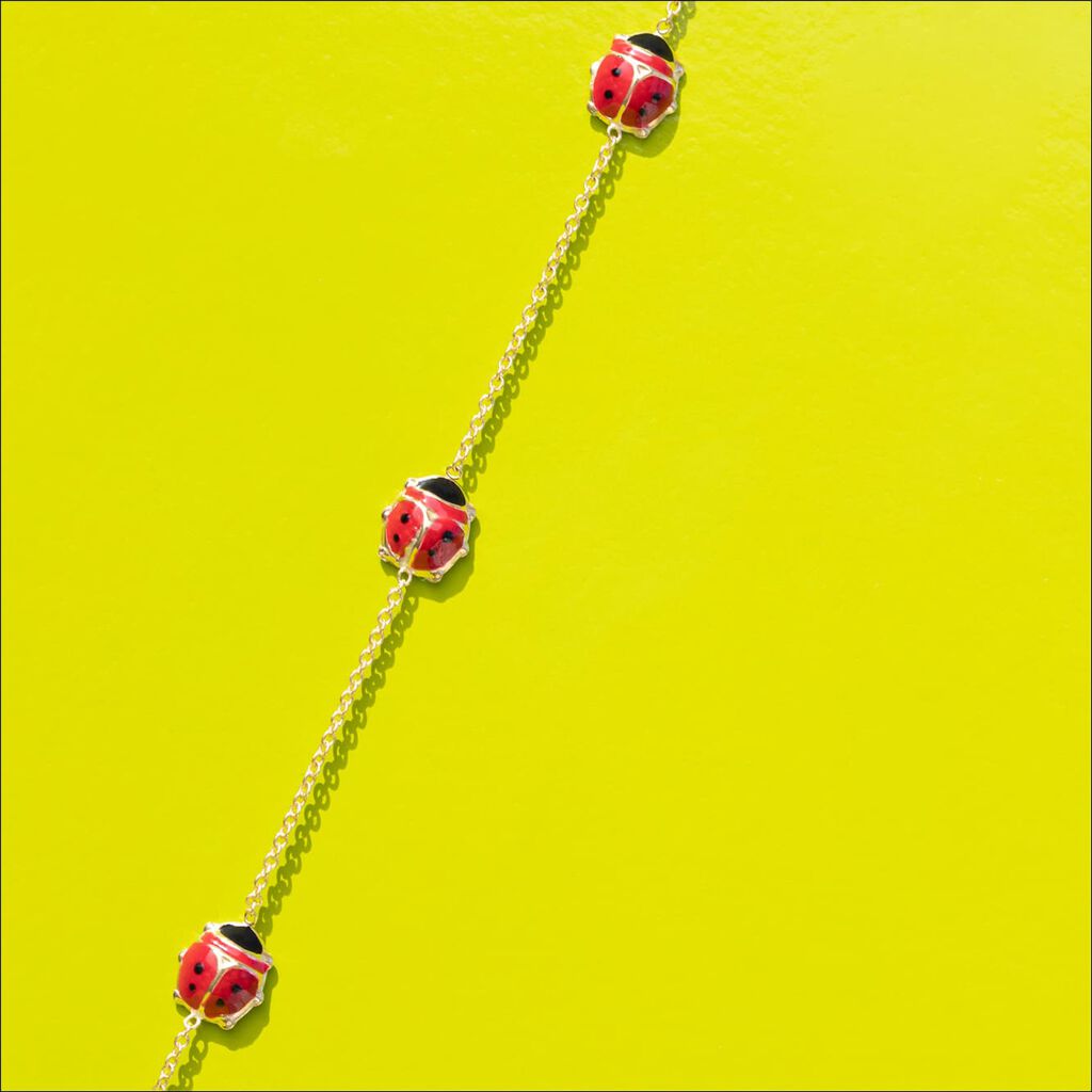 Kinderarmband Gold 375 Marienkäfer - Armbänder mit Anhänger Kinder | OROVIVO