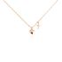 Damen Collier Silber rosevergoldet 925 Herz B 1 mm
