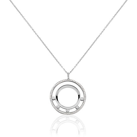 Damen Collier Silber 925 Zirkonia Kreis Polina - Halsketten Damen | OROVIVO