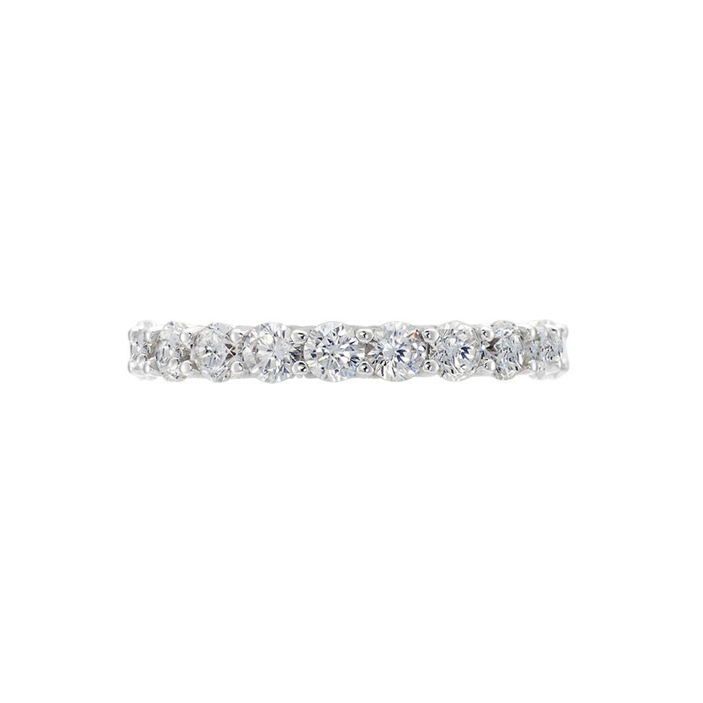 MYRIAM Damen Ring Silber 925 Zirkonia Wei&szlig; 3,87 ct B 3 mm