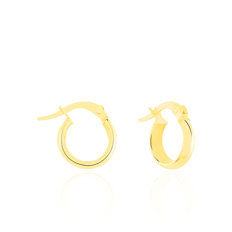 SHALANA Damen Creolen Gold 375 (9 Karat) B 3 mm - Creolen Damen | OROVIVO