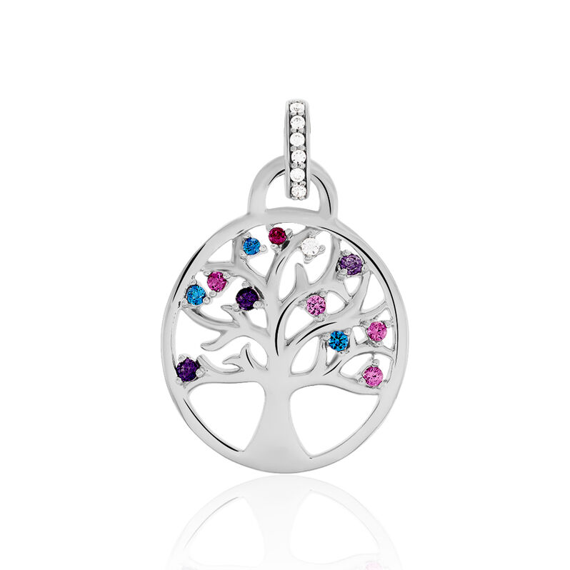 Anhänger Silber 925 Zirkonia Lebensbaum - Schmuckanhänger Damen | OROVIVO